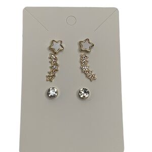 Set of three earrings